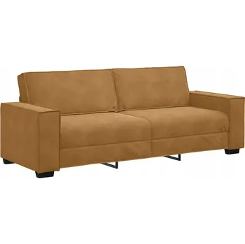 Pohovka Pohovka VidaXL 220 x 78 cm samet (100% polyester) hnědá