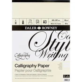 Daler Rowney Calligraphy Drawing Paper Skicář 30 A3 90 g