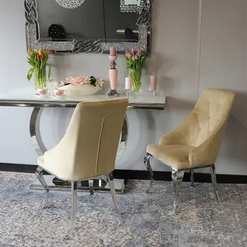 Jídelní židle Židle Bellacasa velur béžová 1 ks