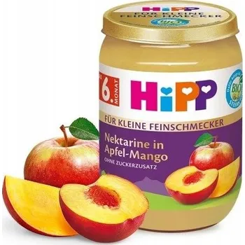 Dětská výživa HiPP Jablka s nektarinkou a mangem BIO, 190g