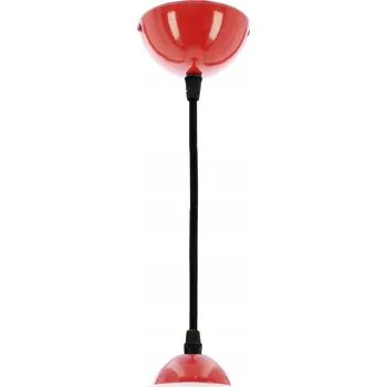 Závěsná lampa COLORI Jednoduchá Červená Bílé stínidlo Skandinávský styl