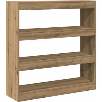 Knihovna Regál na knihy / dělicí stěna v provedení dubového dřeva - 100x30x