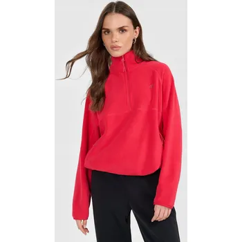 Dámská mikina Fleecová mikina Polar regular bez kapuce dámská - červená