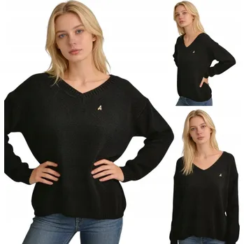 Dámský svetr Captain Mike dámský svetr černý oversize k bokům velikost univerzální