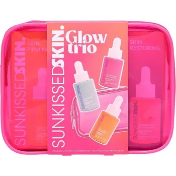 Kosmetika Sunkissed dárková sada pleťových sér v kosmetické taštičce