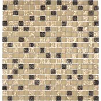 Obklad Mozaika WzorcowniaStudio 30,5 x 32,2 cm, odstíny hnědé a béžové