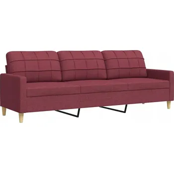 Pohovka Pohovka VidaXL 210 x 77 cm látka červená