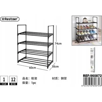 Dílenský regál Kovový skladový regál 5 polic x 20 x 30 cm, nosnost 10 kg na polici