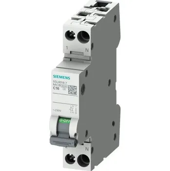 Proudový chránič MCB, řada: 5SL6 1 plus N 10A, charakteristika: vypínací charakteristiky Typ B 5SL6010-6, rozsah: SENTRON