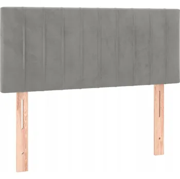 VidaXL Čelo postele, světle šedé, 100x5x78/88 cm