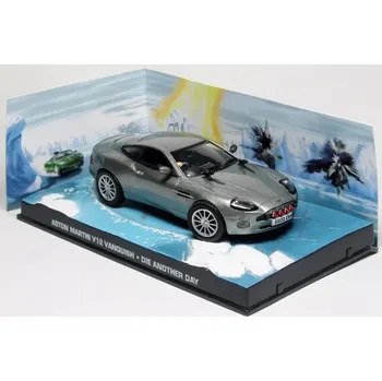 autíčko Edicola Aston Martin V12 Vanquish James Bond 007 model s figurkou 1:43 časopis s modelem Aston Martin V12 Vanquish - kovový model auta