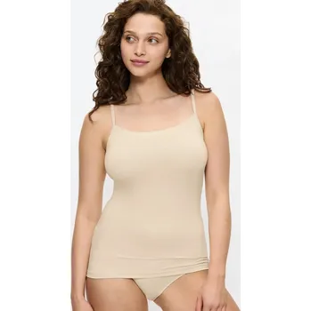 Podprsenka Podprsenka béžová v tělové barvě nude Sense of Modal Spaghetti Top Triumph M
