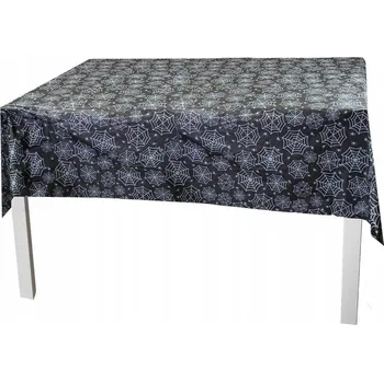 ubrus UBRUS S POTISKEM PAVUČINY PAVUČINA HALLOWEEN DEKORACE 137 X 274 CM OZDOBA