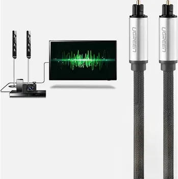 Audio kabel OPTICKÝ AUDIO KABEL TOSLINK SPDIF 1.5M ŠEDÝ