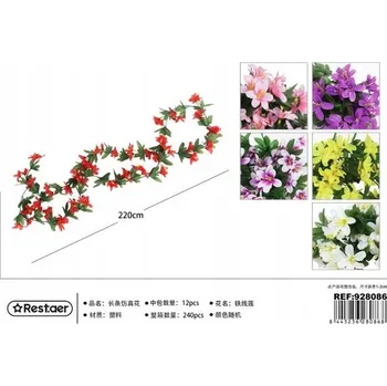 umělá květina Květinová girlanda umělá 220 cm - Rostlinná dekorace