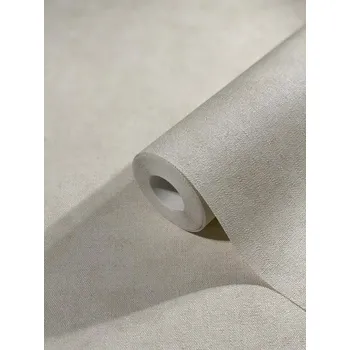 Tapeta SVĚTLE BÉŽOVÁ TAPETA, VINYLOVÁ, VLIESOVÁ, IMITACE TEXTILNÍHO VZORU