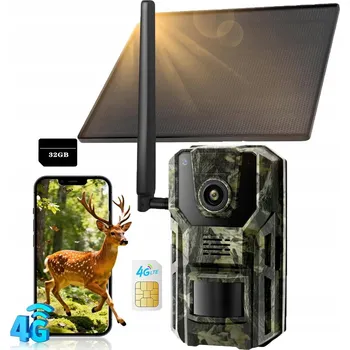 IP kamera 4G Lovecká fotopast s SIM kartou pro sledování divoké zvěře + 32GB karta