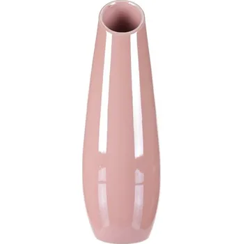 Váza Lesklá růžová keramická váza s perletí - originální dekorace do interiéru Barva: Růžová
