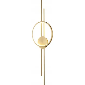 Nástěnné svítidlo Violin - nástěnné svítidlo 100 cm oválné LED 12 W moderní elegantní zlaté