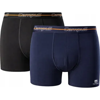 Boxerky Pánské boxerky 2-pack CAMPUS černá/tmavě modrá L