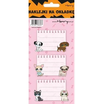 samolepka HENRY SAMOLEPKY samolepky na sešit PEJSCI pro holčičku