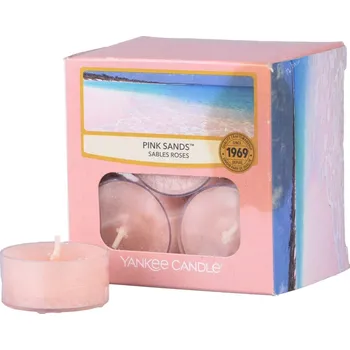 Yankee Candle Pink Sands Vonná Čajová Svíčka, 12 ks (2.kvalita) 9.8000000000000007 g