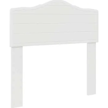 Čelo postele Lesklá bílá 75 cm Dřevěný materiál