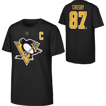 Chlapecké tričko Dětské tričko Sidney Crosby Pittsburgh Penguins NHL Flat Captains N&N Ctn T