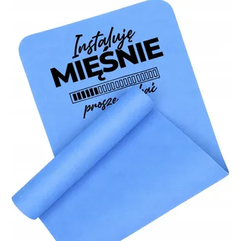 podložka na cvičení PODLOŽKA NA CVIČENÍ PROTISKLUZOVÁ MODRÁ NA JÓGU FITNESS Posiluje Svaly