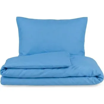Povlečení Kvalitex Bavlněné povlečení modré 1+1, 140x200, 70x90cm
