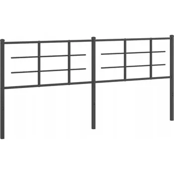 Kovové čelo , černé, 200 cm