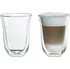 Sklenice De'Longhi Dvoustěnné sklenice na Latte Macchiato 330 ml 2 ks