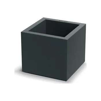 Květináč CUBLA SQUARE 29 cm - barva: tmavě šedá
