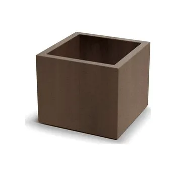 Květináč Květináč CUBLA SQUARE 38 cm - barva: rezavě hnědá