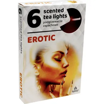 Svíčka Admit Erotic - sada 6ks vonných čajových svíček erotic vůně