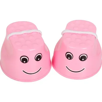 Hračka Merc sport Balanční chůdy pro děti – růžové plastové, protiskluzové