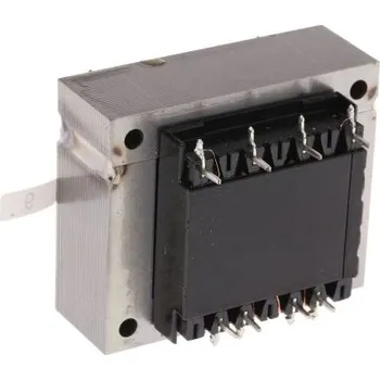 Transformátor RS PRO Transformátor PCB, sekundární napětí: 12 V ac, počet výstupů: 2 Průchozí otvor 82 procent 12 VA