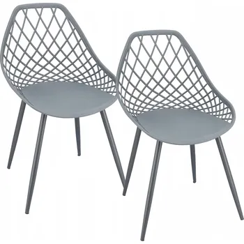 Jídelní židle Židle Jumi plast šedá 2 ks