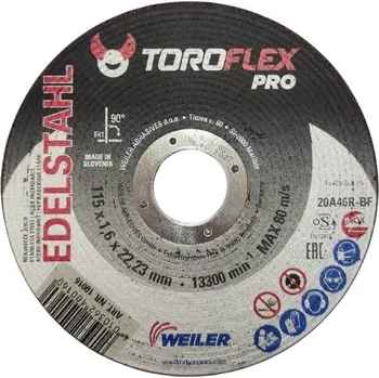 Řezný kotouč Řezný kotouč na ocel a nerez 115x1,6x22,23 mm