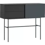 Antracitově šedý lakovaný toaletní stolek Teulat Nube 110 x 35 cm