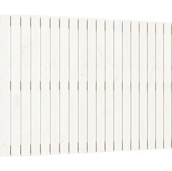 Čelo postele, bílá, 127,5 x 3 x 90 cm, masivní borovicové dřevo