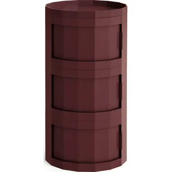 Úložný box Hay, Třídveřová skříňka Facet, 71 cm, vínová - Formadore