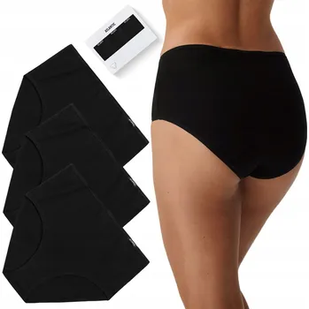Kalhotky KALHOTKY DÁMSKÉ MAXI Atlantic BLP-604 Klasické bavlněné kalhotky 3-PAK - XL