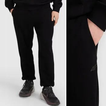 4F pánské tepláky FWMM00TTROM1139 černé, velikost 3XL