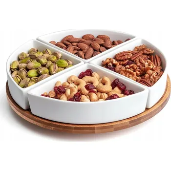 SADA 4 MIS NA OTOČNÉM BAMBUSOVÉM PODNOSU 25,5 cm, Altom Design