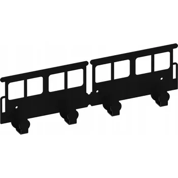 Věšák Šatní ramínko kovový Gamet černý