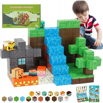 ostatní stavebnice MAGNETYCZNE STAVEBNICE KONSTRUKCYJNE 150 KS STEM SENZORICKÉ STAVEBNICE