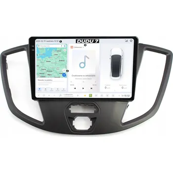 Autorádio AUTORÁDIO S GPS NAVIGACÍ FORD TRANSIT 2014-2018 ANDROID DUDU7 QLED 6/64GB