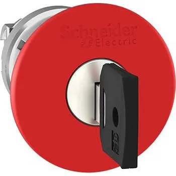 vypínač 1Tlačítkový nouzový vypínač ploché 40mm Key release barva Červená 1, rozsah: Harmony XB4