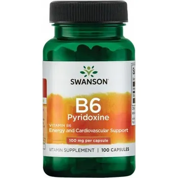 Doplněk stravy Swanson Vitamin B6 100 mg kapsle 100 ks